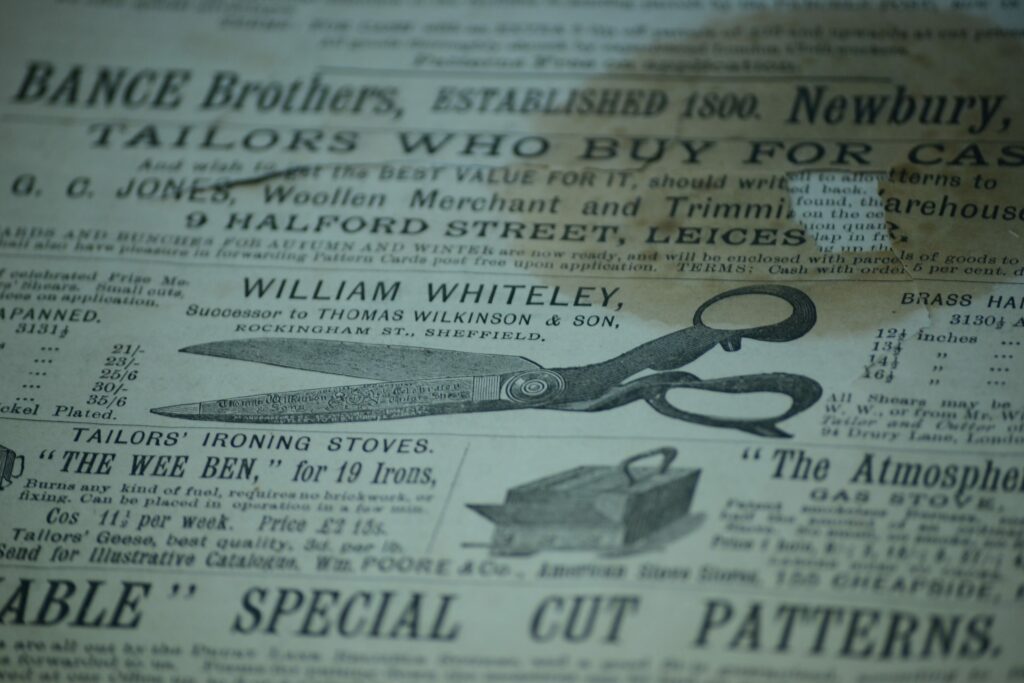 William Whiteley Tailor and Cutter Magazine advert