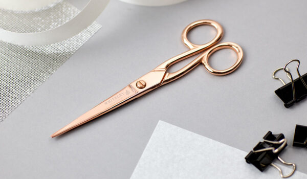 7" WILKINSON ROSE GOLD PAPER SCISSORS