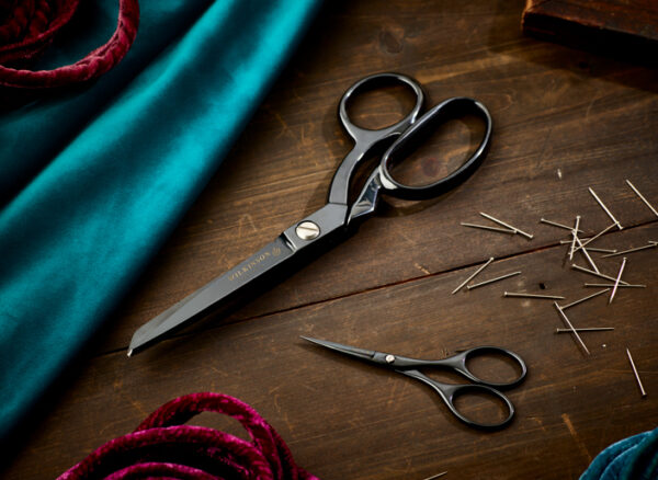 2 Piece Black Fabric Scissor Set